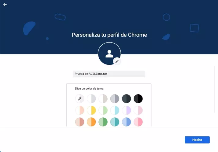 customize google chrome profile