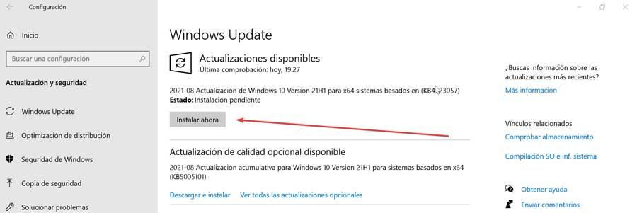 Install recent updates