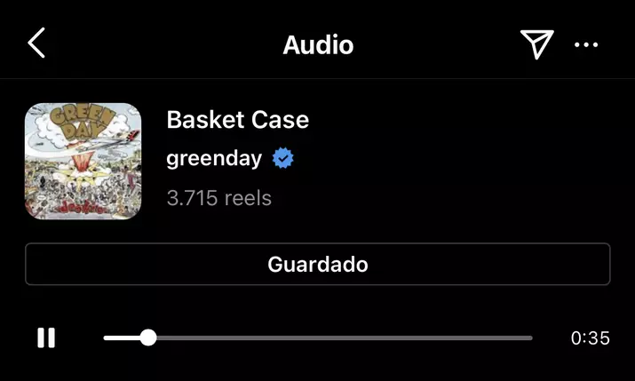 audio saved to instagram