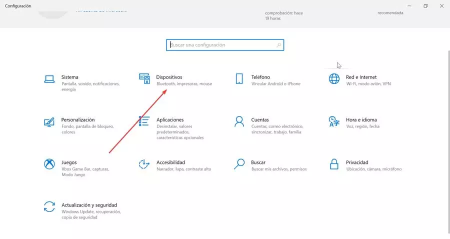 Settings and devices