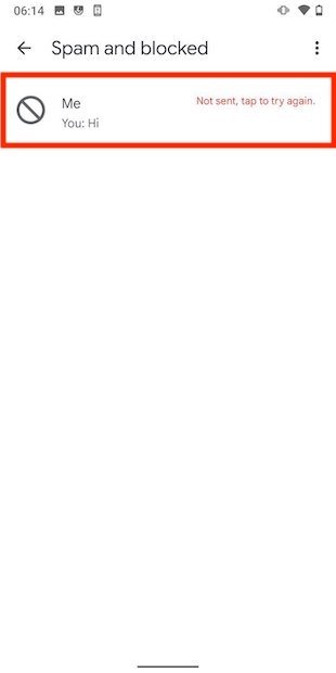 List of blocked numbers