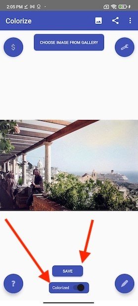 Activate coloring and save