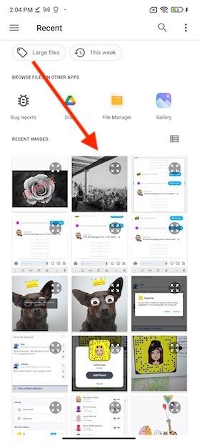 Select black and white image
