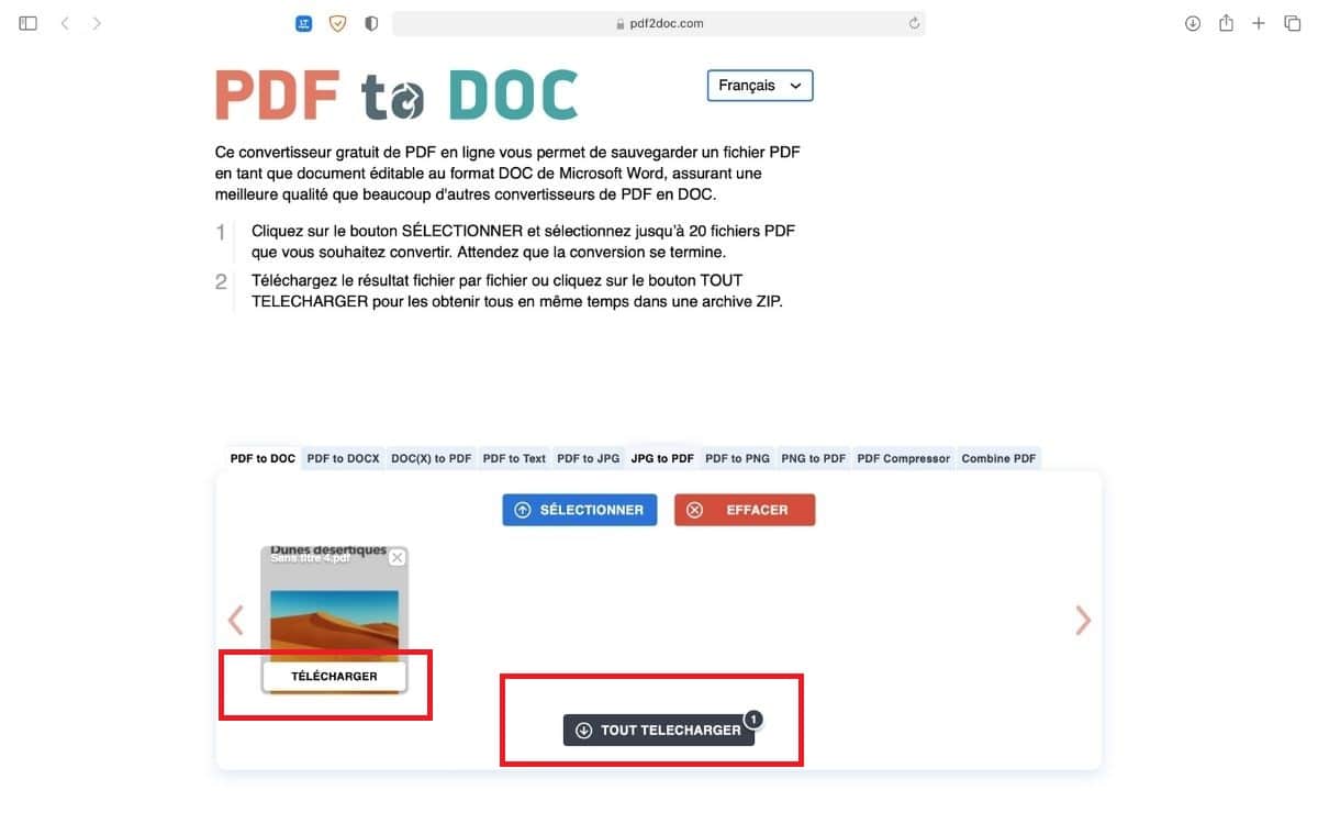 Download the converted file