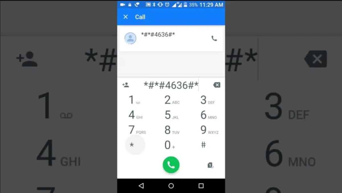 Android secret code battery