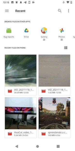 Use the browser to choose the video