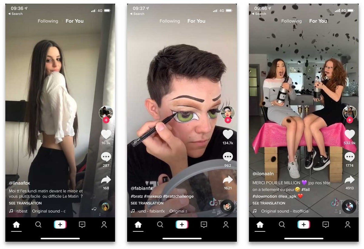 TikTok content